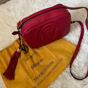 Mario Valentino Lipstick Red Camera Bag- Used but in excellent condition
